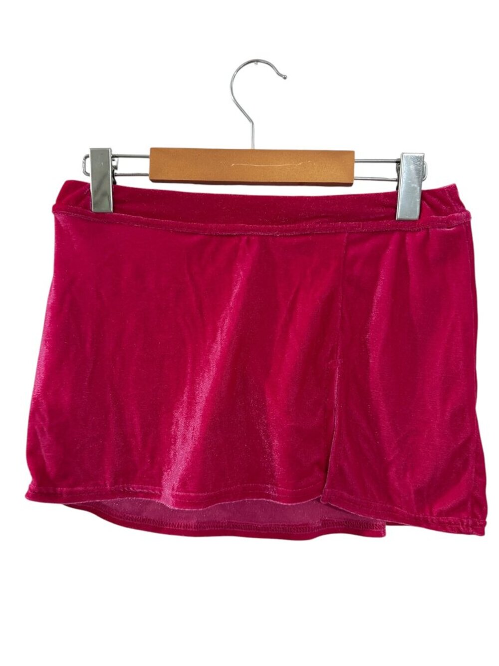 Urban Outfitters Hot Pink Velvet Mini Skort S